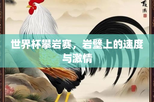 世界杯攀岩赛，岩壁上的速度与激情漯河市盈旭机械设备有限公司