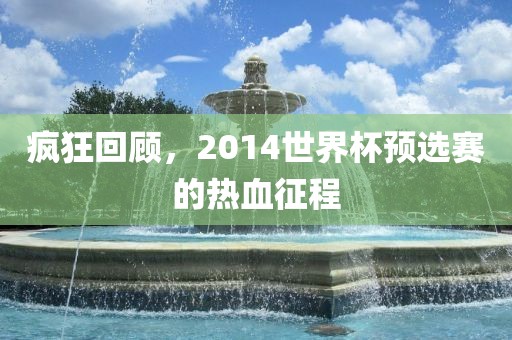 疯狂回顾，2014世界杯预选赛的热血征程