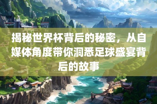 揭秘世界杯背后的秘密，从自媒体角度带你洞悉漯河市盈旭机械设备有限公司足球盛宴背后的故事