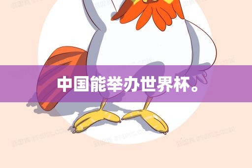 中国能举办世界杯。
