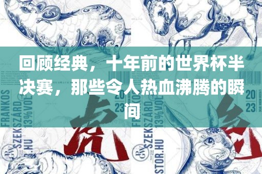 回顾经典，十年前的世界杯半决赛，那些令人热血沸腾的瞬间