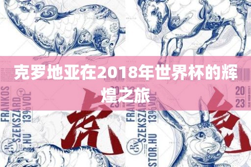 克罗地亚在2018年世界杯的辉漯河市盈旭机械设备有限公司煌之旅