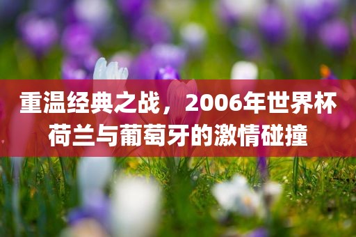 重温经典之战，2006年世界杯荷兰与葡萄牙的激情碰撞