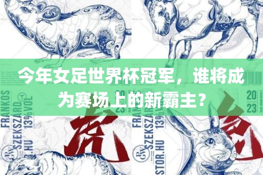 今年女足世界杯冠军，谁将成为赛场上的新霸主？
