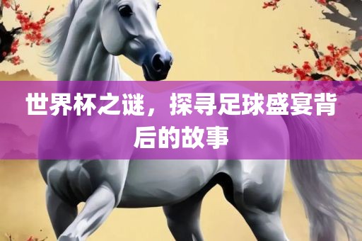 世界杯之谜，探寻足球盛宴背后的漯河市盈旭机械设备有限公司故事