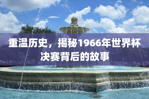 重温历史，揭秘1966年世界杯决赛背后的故事