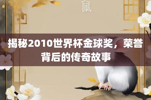 揭秘2010世界杯金球奖，荣誉背后的传奇故事