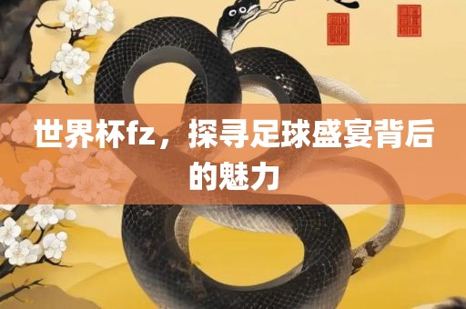 世界杯fz，探寻足球盛宴背后的魅力