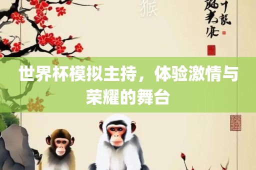 世界杯模拟主持，体验激情与荣耀的舞台漯河市盈旭机械设备有限公司