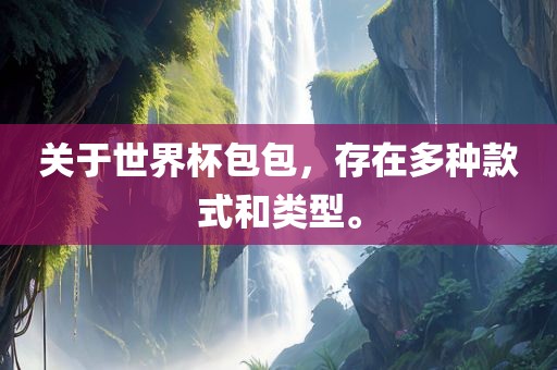 关于世界杯包包，存在多种款式和类型。漯河市盈旭机械设备有限公司