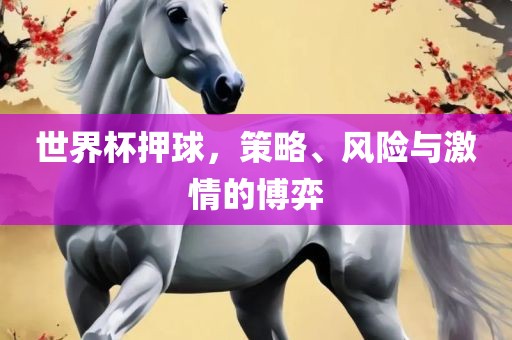 世界杯押球，策略、风险与激情的博弈漯河市盈旭机械设备有限公司