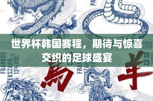 世界杯韩国赛程，期待与惊喜交织的足球盛宴漯河市盈旭机械设备有限公司