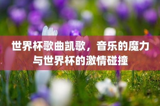 世界杯歌曲凯歌，音乐的魔力与世界杯的激情碰撞