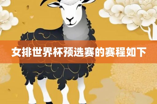 女排世界杯预选赛的赛程如下漯河市盈旭机械设备有限公司