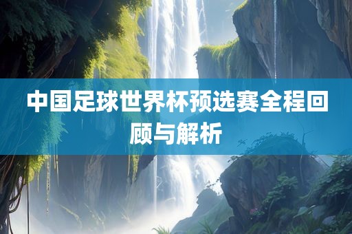 中国足球世界杯预选赛全程回顾与解析漯河市盈旭机械设备有限公司