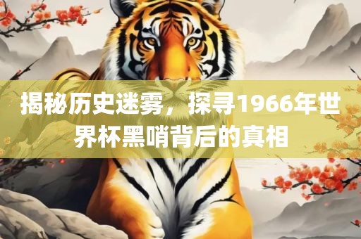 揭秘历史迷雾，探寻1966年世界杯黑哨背后的真相