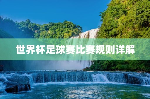 世界杯足球赛比赛规则详解漯河市盈旭机械设备有限公司