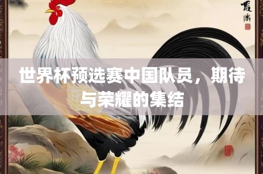 世界杯预选赛中国队员，期待与荣耀的集结漯河市盈旭机械设备有限公司