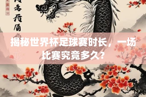 揭秘世界杯足球赛时长，一场比赛究竟多久？漯河市盈旭机械设备有限公司