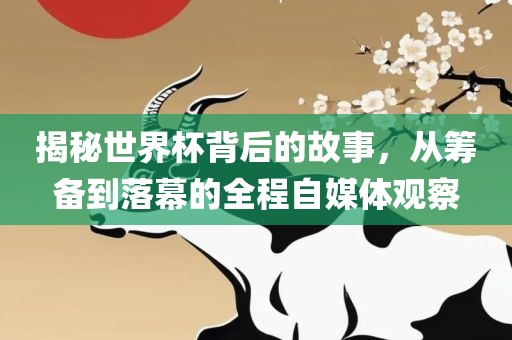 揭秘世界杯背后的故事，从筹备到落幕的全程自媒体观察