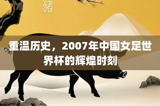 重温历史，2007年中国女足世界杯的辉煌时刻