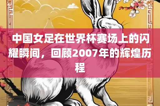 中国女足在世界杯赛场上的闪耀瞬间，回顾2007年的辉煌历程
