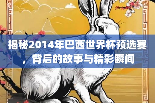 揭秘2014年巴西世界杯预选赛，背后的故事与精彩瞬间漯河市盈旭机械设备有限公司