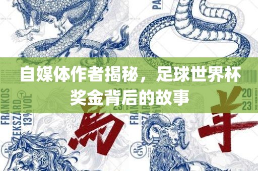 自媒体作者揭秘，足球世界杯奖金背后的故事