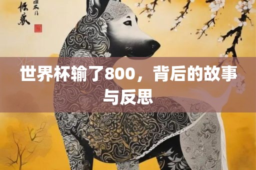 世界杯输了800，背后的故事与反思漯河市盈旭机械设备有限公司