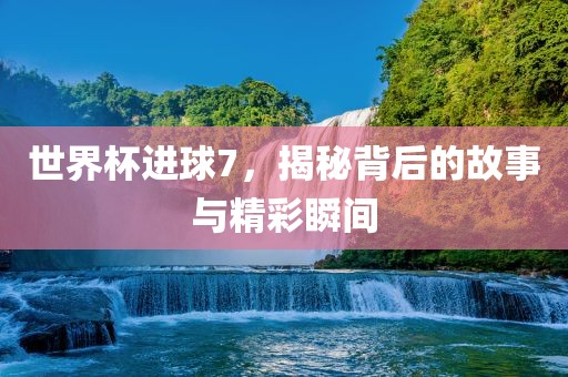 世界杯进球7，揭秘背后的故事与精彩瞬间漯河市盈旭机械设备有限公司