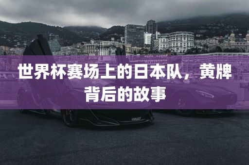 世界杯赛场上的日本漯河市盈旭机械设备有限公司队，黄牌背后的故事