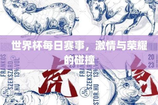 世界杯每日赛事，激情与荣耀的碰撞