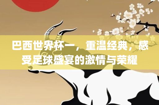 巴西世界杯一，重温经典，感受足球盛宴的激情与荣耀