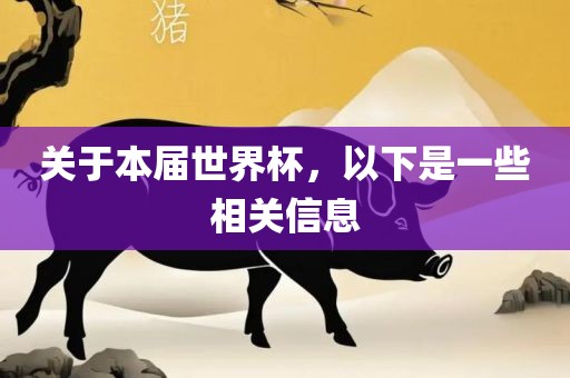 关于本届世界杯，以下是一些相关信息