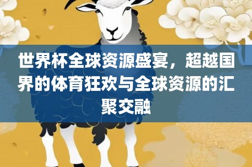 世界杯全球资源盛宴，超越国界的体育狂欢与全球资源的汇聚交融漯河市盈旭机械设备有限公司
