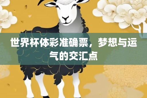 世界杯体彩准确票，梦想与运气的交汇点